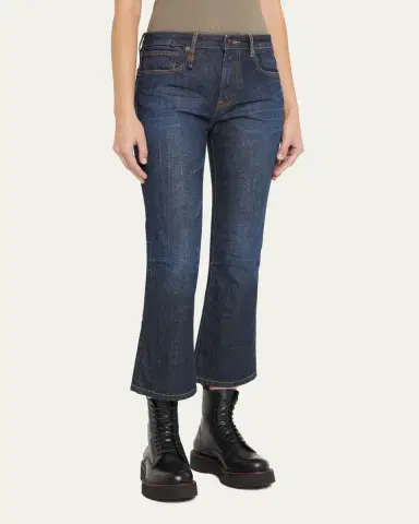 R13 Mid-Rise Straight Kick Ankle Jeans | Thumbnail 4 R13 Mid-Rise Straight Kick Ankle Jeans | Thumbnail 4