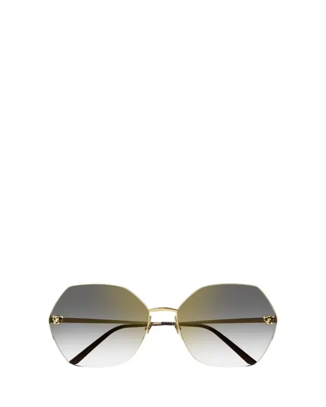 Panther Round Metal Sunglasses
