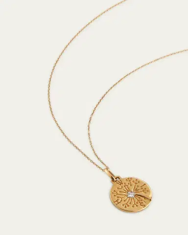 MONICA RICH KOSANN "Wish" Dandelion 18K Gold Intaglio Charm | Thumbnail 3 MONICA RICH KOSANN "Wish" Dandelion 18K Gold Intaglio Charm | Thumbnail 3