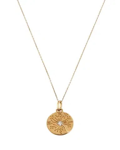 MONICA RICH KOSANN "Wish" Dandelion 18K Gold Intaglio Charm | Thumbnail 1 MONICA RICH KOSANN "Wish" Dandelion 18K Gold Intaglio Charm | Thumbnail 1