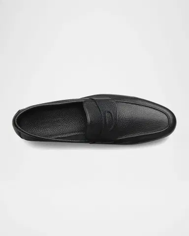 John Lobb Men's Thorne Soft Textured Leather Penny Loafers | Thumbnail 3 John Lobb Men's Thorne Soft Textured Leather Penny Loafers | Thumbnail 3