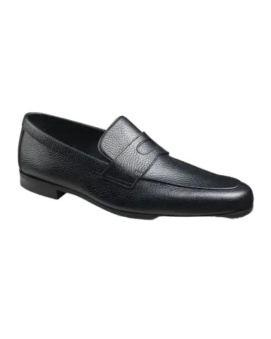 John Lobb Men's Thorne Soft Textured Leather Penny Loafers | Thumbnail 1 John Lobb Men's Thorne Soft Textured Leather Penny Loafers | Thumbnail 1