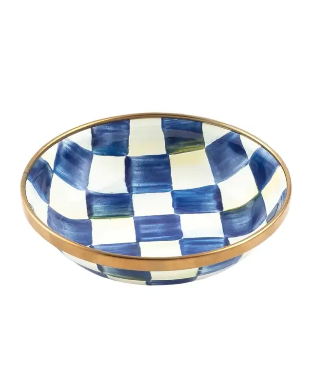 Royal Check Enamel Dipping Bowl
