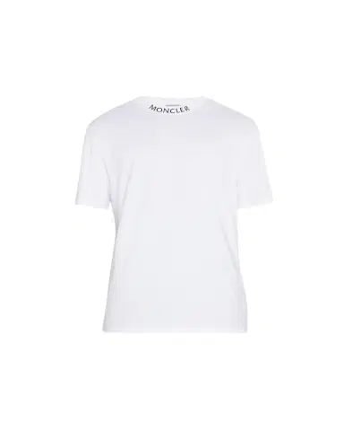 Moncler Men's Logo-Neck T-Shirt | Thumbnail 1 Moncler Men's Logo-Neck T-Shirt | Thumbnail 1