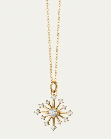 MONICA RICH KOSANN 18-Karat Yellow Gold Star Charm Necklace, 17" | Thumbnail 2