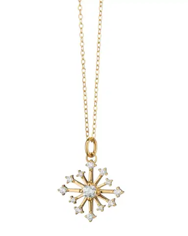 MONICA RICH KOSANN 18-Karat Yellow Gold Star Charm Necklace, 17" | Thumbnail 1