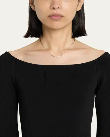 Lana 14K Gold Flawless Graduating Diamond Tennis Necklace | Thumbnail 2