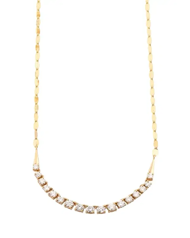 Lana 14K Gold Flawless Graduating Diamond Tennis Necklace