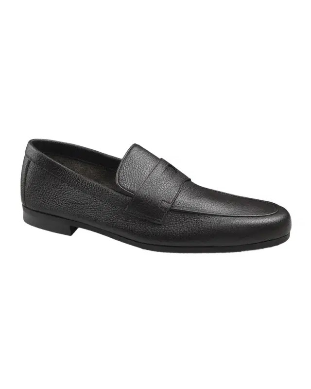 Men's Thorne Soft Textured Leather Penny Loafers