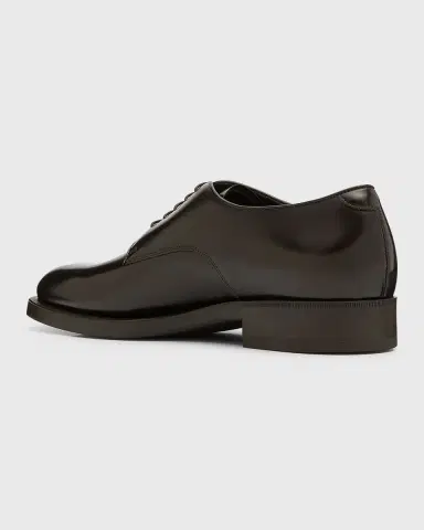 Giorgio Armani Men's Leather Derby Shoes | Thumbnail 3