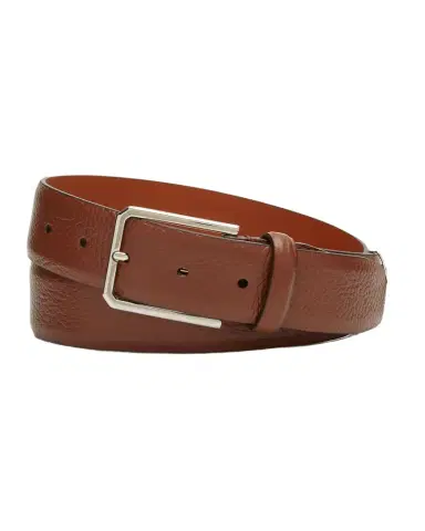 Santoni Men's Grained Leather Belt | Thumbnail 1