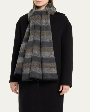 Denis Colomb Hokkaido Striped Shawl | Thumbnail 3 Denis Colomb Hokkaido Striped Shawl | Thumbnail 3