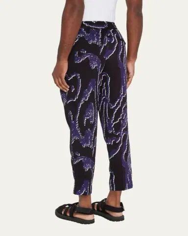 3.1 Phillip Lim Men's Wood Grain Elastic-Waist Pants | Thumbnail 3 3.1 Phillip Lim Men's Wood Grain Elastic-Waist Pants | Thumbnail 3