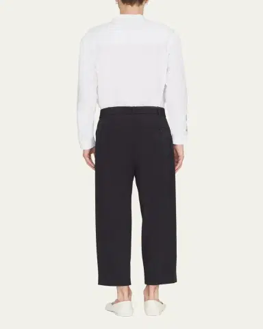 3.1 Phillip Lim Men's Cropped Wool-Blend Belted Trousers | Thumbnail 3 3.1 Phillip Lim Men's Cropped Wool-Blend Belted Trousers | Thumbnail 3
