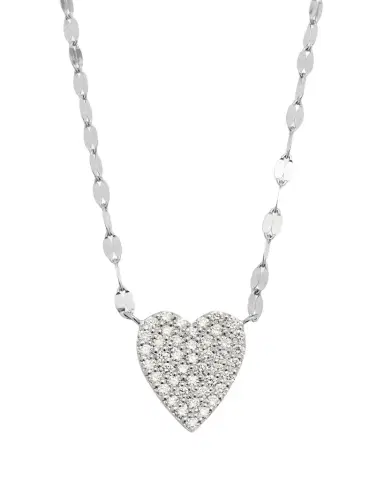 Lana 14K Gold Flawless Small Diamond Heart Pendant Necklace | Thumbnail 1