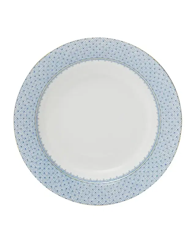Cornflower Lace Rim Soup Bowl