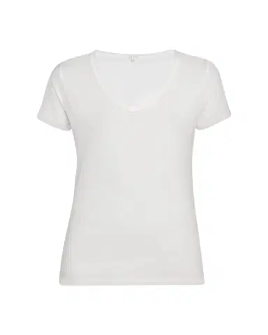 Skin Easy V-Neck Cotton Tee | Thumbnail 1