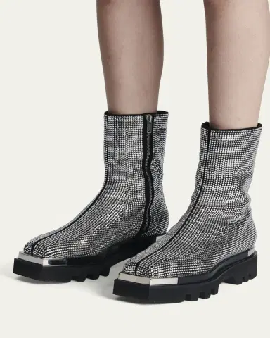 Peter Do Crystal Stud Zip Combat Boots | Thumbnail 2 Peter Do Crystal Stud Zip Combat Boots | Thumbnail 2