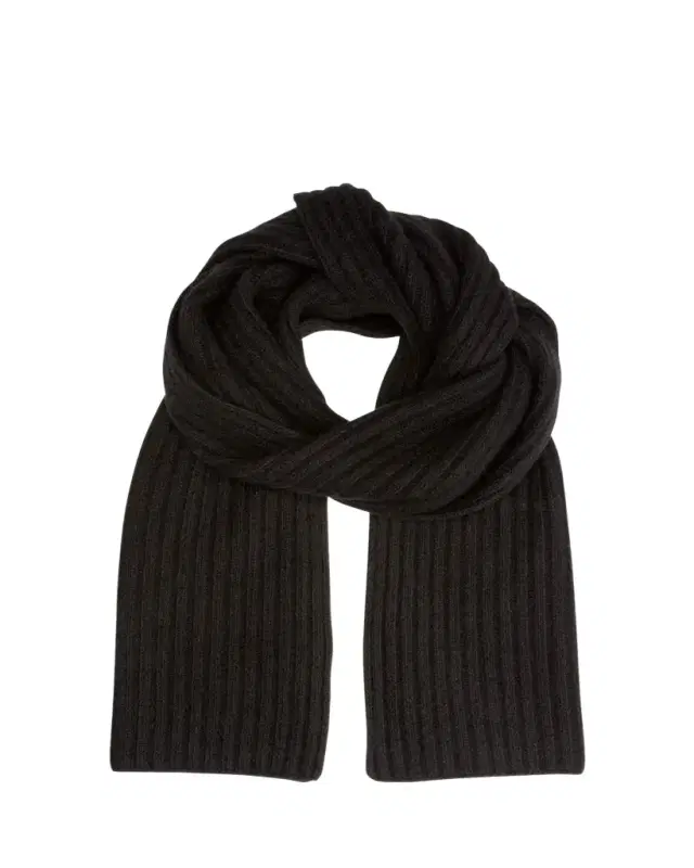 Ribbed Cashmere Scarf