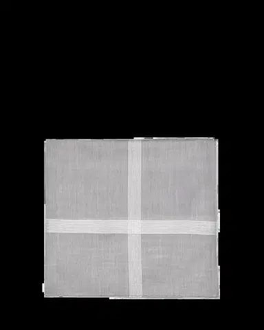 Simonnot Godard Men's Symphony Satin Check Handkerchief | Thumbnail 2