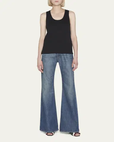 Bottega Veneta Dry Stretch Cotton Ribbed Tank Top | Thumbnail 2 Bottega Veneta Dry Stretch Cotton Ribbed Tank Top | Thumbnail 2