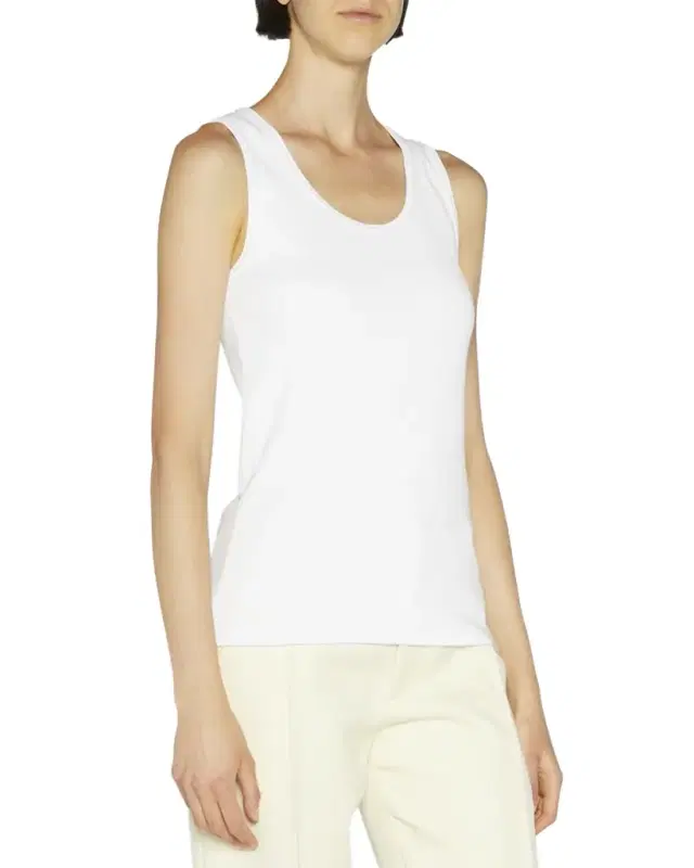 Bottega Veneta Dry Stretch Cotton Ribbed Tank Top