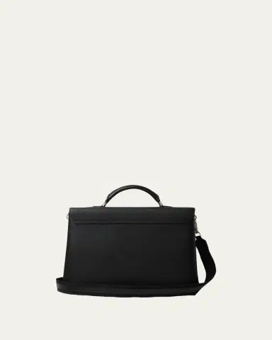 Valextra Men's Avietta Pebble Leather Briefcase | Thumbnail 2 Valextra Men's Avietta Pebble Leather Briefcase | Thumbnail 2