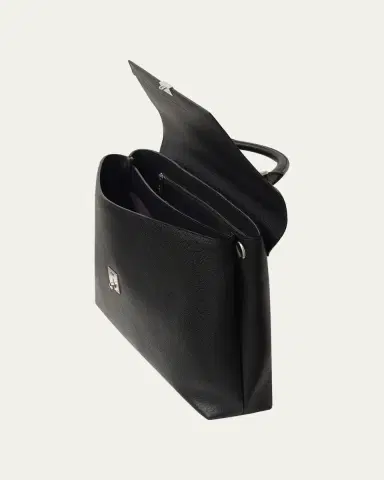 Valextra Men's Avietta Pebble Leather Briefcase | Thumbnail 4 Valextra Men's Avietta Pebble Leather Briefcase | Thumbnail 4