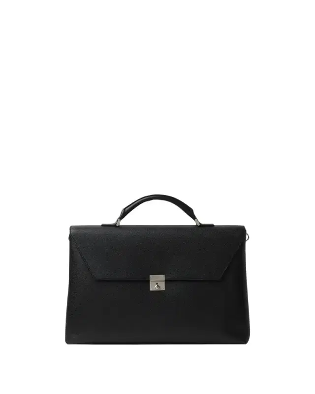 Valextra Men's Avietta Pebble Leather Briefcase