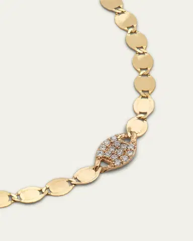 Lana 14K Gold Diamond Disc Necklace | Thumbnail 3