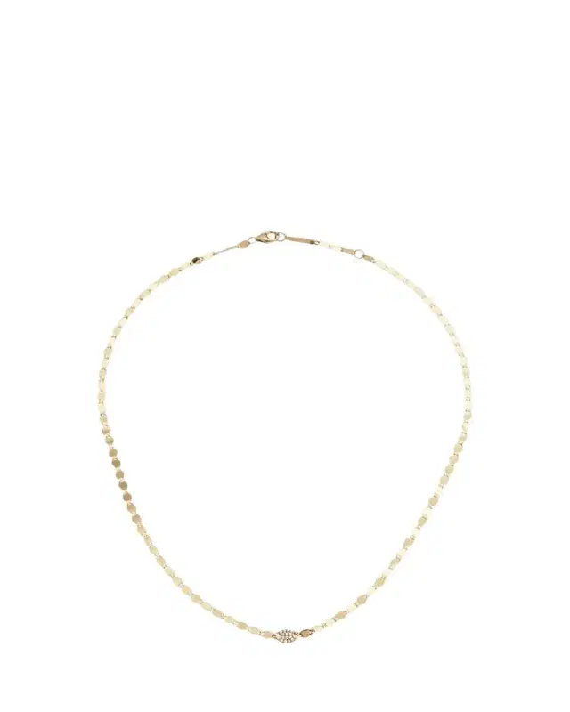 Lana 14K Gold Diamond Disc Necklace