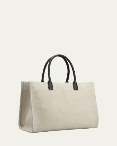 Versace La Medusa Logo Canvas Tote Bag | Thumbnail 8