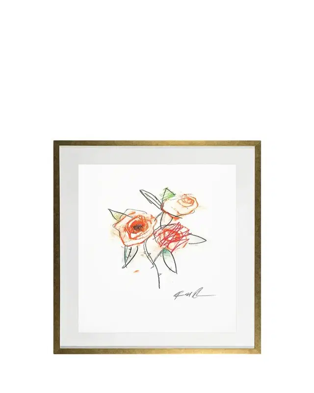 RFA Fine Art "Orange Rose - Flower 6" Giclee by Robert Robinson