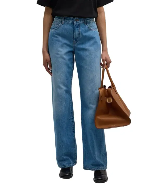 THE ROW Eglitta Straight-Leg Denim Pants