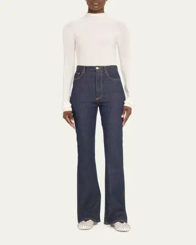 Alaïa Leather Mary Jane Flats With Allover Studs | Thumbnail 3