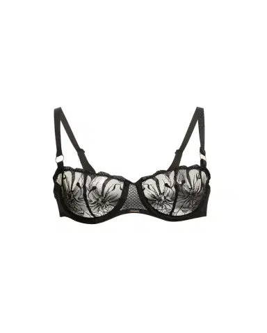 Chantelle Fleur Floral-Embroidered Scalloped Demi Bra | Thumbnail 1