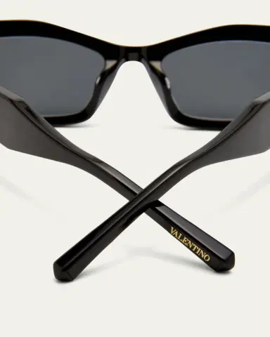 Valentino Garavani Quattro Acetate & Titanium Cat-Eye Sunglasses | Thumbnail 2 Valentino Garavani Quattro Acetate & Titanium Cat-Eye Sunglasses | Thumbnail 2