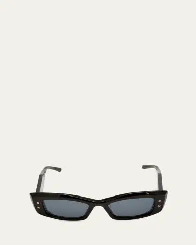 Valentino Garavani Quattro Acetate & Titanium Cat-Eye Sunglasses | Thumbnail 3 Valentino Garavani Quattro Acetate & Titanium Cat-Eye Sunglasses | Thumbnail 3