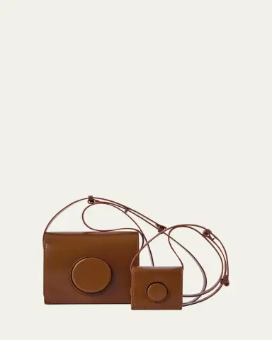 LEMAIRE Flap Leather Camera Crossbody Bag | Thumbnail 10