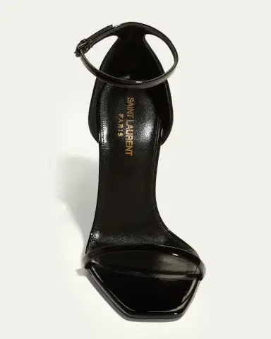 Saint Laurent 110mm Opyum YSL Patent Leather Sandals with Black Hardware | Thumbnail 10 Saint Laurent 110mm Opyum YSL Patent Leather Sandals with Black Hardware | Thumbnail 10