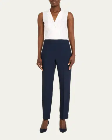 Akris Chris Pleated Straight-Leg Pants | Thumbnail 11