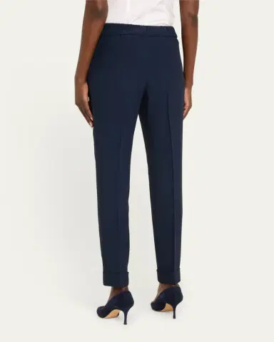 Akris Chris Pleated Straight-Leg Pants | Thumbnail 12