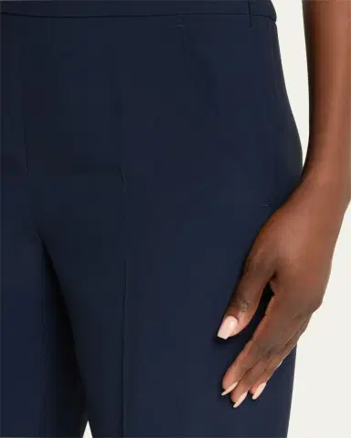 Akris Chris Pleated Straight-Leg Pants | Thumbnail 14