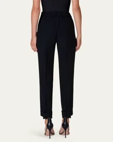 Akris Chris Pleated Straight-Leg Pants | Thumbnail 7