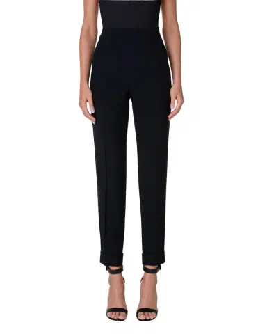 Akris Chris Pleated Straight-Leg Pants | Thumbnail 1