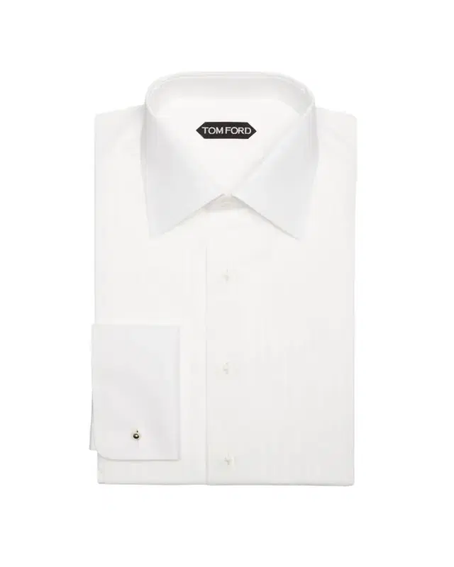 TOM FORD Men's Plisse Formal Dress Shirt