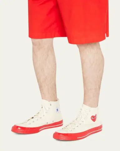 Comme des Garçons x Converse Men's PLAY Chuck 70 High-Top Sneakers | Thumbnail 2