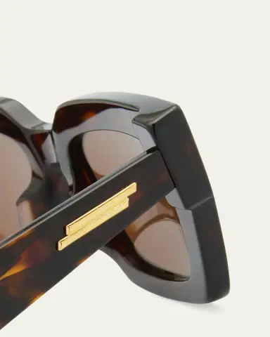 Bottega Veneta Raised Logo Acetate Cat-Eye Sunglasses | Thumbnail 6 Bottega Veneta Raised Logo Acetate Cat-Eye Sunglasses | Thumbnail 6