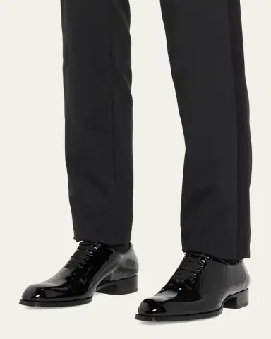 Tom Ford Men's Elkan Patent Leather Oxfords | Thumbnail 2