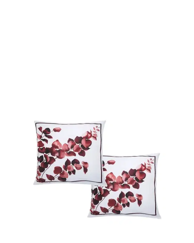 The Lino Eucalyptus 500-Thread Count Square Shams, Set of 2